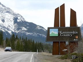 A file photo of the Kananaskis Country sign.