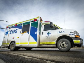 EMS ambulance.