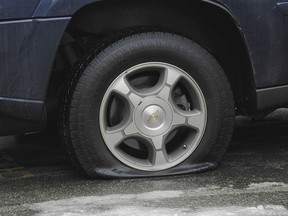 FILE - Police in High River are investigating numerous reports o tires being slashed in that community.