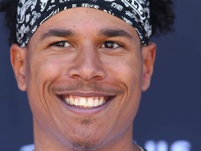 Stampeders receiver Jalen Philpot is shown at rookie camp practice in Calgary on Wednesday, May 11, 2022.