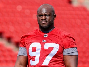 Calgary Stampeders defensive lineman and player rep Derek Wiggan says “we want to play (a pre-season game) on Saturday. But things have to get taken care of before we get to that point,” referring to adjustments to the tentative collective bargaining agreement that was voted down by players on Monday.