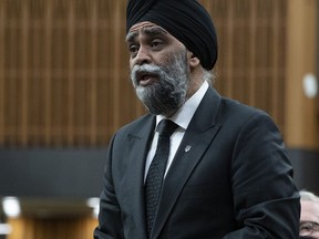 International Development Minister and Pacific Economic Development Agency of Canada Minister Harjit Sajjan rises during Question Period, April 4, 2022.