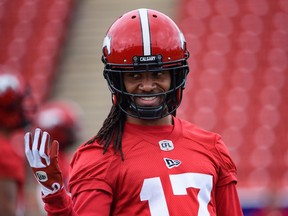 Young Stampeders corner Dionte Ruffin will be one of the guys tasked with attempting to keep Elks receiver Kenny Lawler in check.