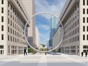 Real estate firm Ivanhoé Cambridge announced The Ring — a 90-metre diameter, 23-tonne art installation — will be unveiled in the heart of downtown Montreal in June 2022.