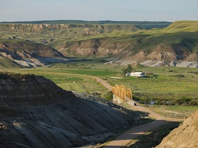 The green prairie along the Red Deer River near Dorothy, Ab., on Monday, June 27, 2022.