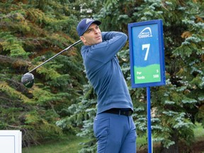 Wes Heffernan, pictured competing during the PGA Tour Canada’s ATB Financial Classic at Country Hills Golf Club in Calgary in September 2021, will tee it up at the PGA Tour’s RBC Canadian Open in Toronto this week.