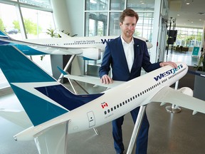 WestJet CEO Alexis von Hoensbroech was photographed at the company's head offices in Calgary on Thursday, June 16, 2022.