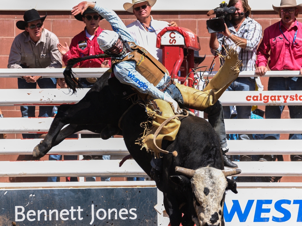 RODEO NOTES: Creek Young again wins Calgary Stampede bull-riding round