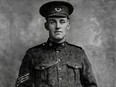 Company Sgt.-Maj. David George Parfitt is shown in a handout photo. Parfitt, a Canadian soldier killed in battle during the First World War has been identified, more than a century later.