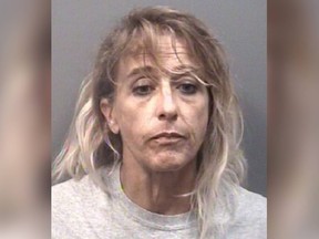 Mugshot of woman, Christie Louise Jones, who set fire to the house she thought belonged to her ex-boyfriend -- but she had the wrong house.