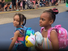 Two little girls who were snubbed by Sesame Street character at theme park in Philadelphia.