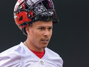 Stampeders rookie Jalen Philpot scored his first CFL touchdown in last weekend's loss to the B.C. Lions.