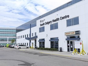 The South Calgary Health Centre after AHS decided to cut back hours to the Urgent Care Centre due to staff shortages in Calgary on Wednesday, August 3, 2022.