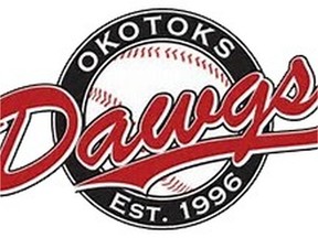 The Okotoks Dawgs defeated the Brooks Bombers 14-6 in Game 1 of their WCBL West Division semifinal on Monday night.