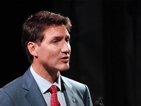 Canadian Prime Minister Justin Trudeau speaks during Countdown to COP15 Leaders event at Central Park Zoo in New York City on September 20, 2022.