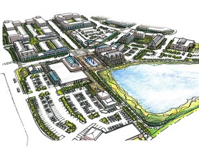 a sketch of the proposed greystone community plan