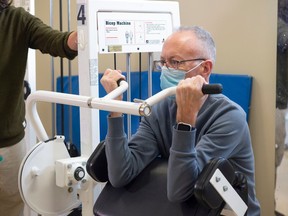 The Alberta Cancer Exercise study is a project to evaluate the effectiveness of a 12-week community-based exercise program. One participant who has benefitted from the program is Dave Jamieson, who underwent surgery for cancer in 2021, seen on on Wednesday, Sept. 21, 2022.