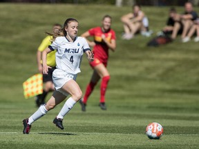 Sydney Danielewicz and the top-seeded Mount Royal University Cougars women’s soccer team host the Thompson Rivers WolfPack in a Canada West quarterfinal on Saturday.