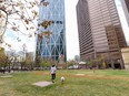 James Short park in downtown Calgary will be renamed to acknowledge the racism faced by the Chinese Calgarians. The park was photographed on Friday, October 14, 2022.