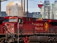 FILE PHOTO: CP Rail trains in Calgary’s Alyth Yards on Tuesday, March 22, 2022.