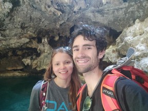 Australian couple Emma and Daniel Heritage were on a vacation in the Canadian Rockies when Daniel died while rock climbing on Banff's Cascade Mountain on Wednesday, October 5.