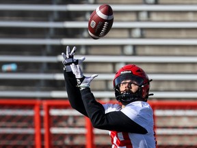 Receiver Colton Hunchak is the 2022 recipient of the Herm Harrison Memorial Award, which recognizes a Calgary Stampeders player for their outstanding community service.