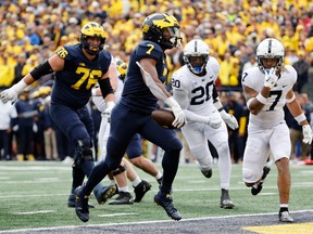 Michigan Wolverines running back Donovan Edwards.