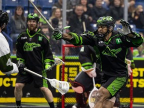 Jeff Cornwall ist mit dem Saskatoon Rush während eines Spiels im März 2022 abgebildet.
