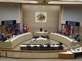 FILE PHOTO: Calgary council meeting was photographed on Monday, Nov. 22, 2021.