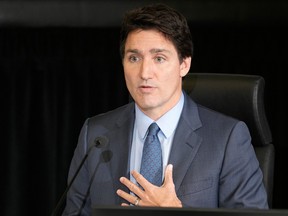 Prime Minister Justin Trudeau appears as a witness at the Public Order Emergency Commission in Ottawa, Friday, Nov. 25, 2022.