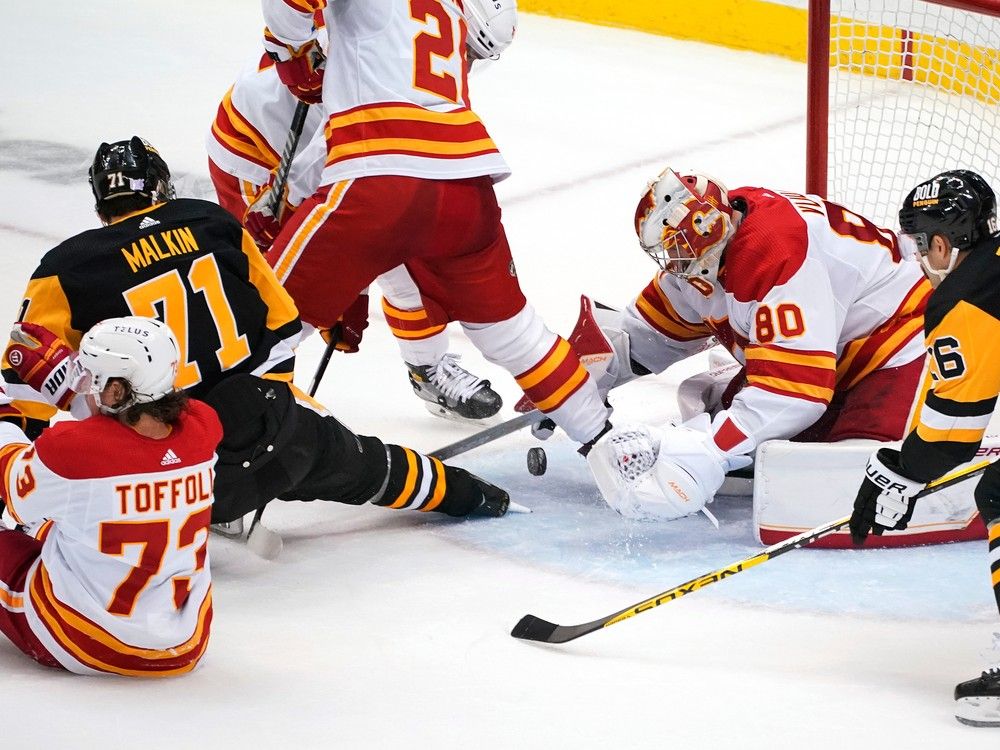 SNAPSHOTS: Vladar Shines As Flames Fall In Shootout To Penguins ...