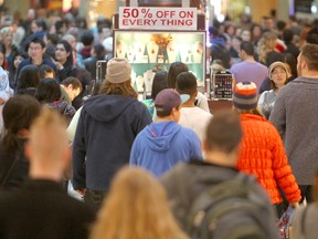 Retail sales fell 0.5% in September, according to Statistics Canada.