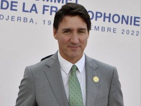 Prime Minister Justin Trudeau attends the 18th Francophone countries Summit in the island resort of Djerba, Tunisia, on Nov. 19, 2022.