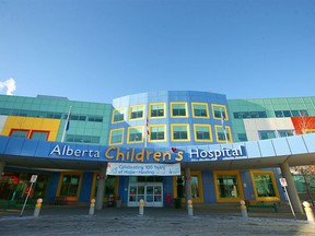 The main entrance of the Alberta Children's Hospital in Calgary on Dec. 4.