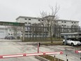 A general view shows the prison where Italy's most wanted mafia boss Matteo Messina Denaro is detained, in L'Aquila, Italy, Wednesday, Jan. 18, 2023.