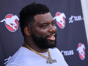 Calgary Stampeders offensive lineman Derek Dennis is in rehab from a leg injury, trying to prepare for his “best and final season.”