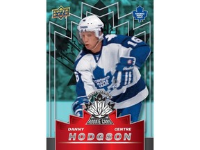 Danny Hodgson is shown a handout hockey card photo. The 57-year-old is one of eight former Indigenous NHL players who are a part of the Upper Deck First Peoples Rookie Cards release on Jan. 13.