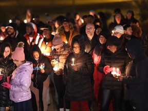 People attend a candlelight vigil in memory of Tyre Nichols at the Tobey Skate Park on Jan. 26, 2023 in Memphis, Tenn.