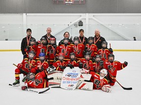 U11 Tier 3 South champions were the Bow Valley Flames 3 Black.