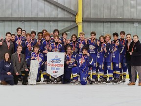 The CRAA Gold blazed their way to the top of the U16 AA division on Saturday, Jan. 21, 2023, at the conclusion of Esso Minor Hockey Week.