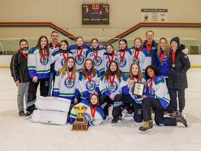 De South Calgary Adrenaline zegevierde in de U16B-divisie om op zondag 1 januari een Esso Golden Ring-titel te winnen.  22, 2023.