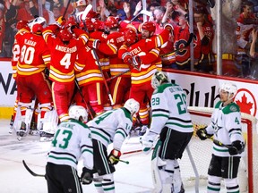 The Calgary Flames will face off against the Dallas stars for the first time since eliminating them from them from the 2022 playoffs last May.  Darren Makowichuk/Postmedia