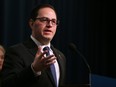 Advanced Education Minister Demetrios Nicolaides at a press conference in Calgary on Monday, January 20, 2020.