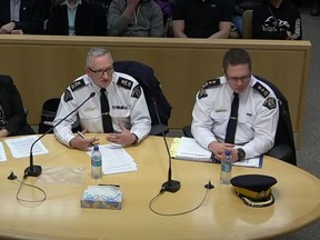 K Division Commanding Officer Curtis Zablocki appeared as a delegation at the Mar. 6 meeting as council considered its options for municipal policing.