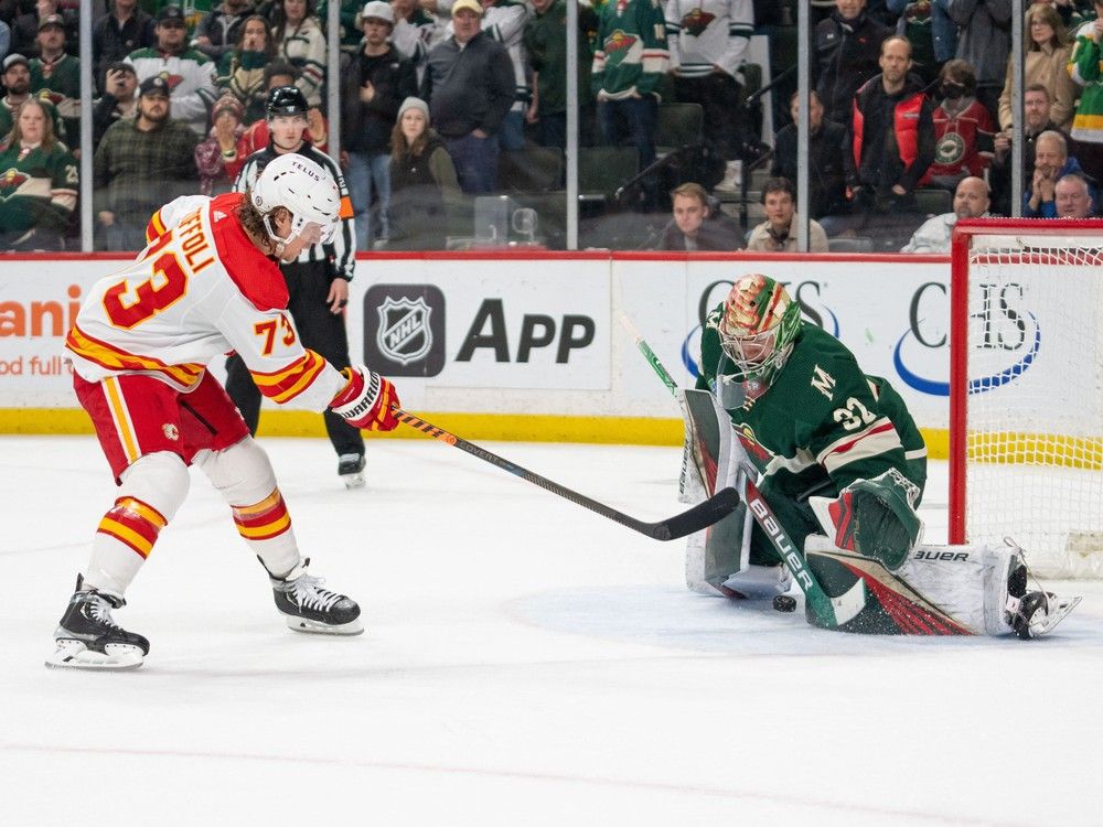 Jacob Markstrom Outstanding In Flames' 1-0 Shootout Win Over Wild ...