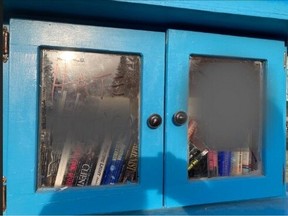 Calgary police say a Little Free Library in the community of Cedarbrae was repeatedly vandalized with white-supremacist stickers and graffiti  over several weeks this month.