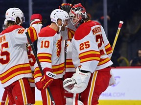 Jonathan Huberdeau and Jacob Markstrom vow to be better for the Calgary Flames next season.Kyle Ross-USA TODAY Sports