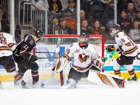 The Calgary Hitmen are proud of they're  performance against the Red Deer Rebels in the WHL playoffs despite losing the series 4-1.  Rob Wallator/ Red Deer Rebels