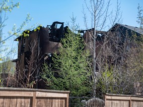 Pictured is the aftermath of a fire that took place on Royal Abbey Rise NW at 12:30am on Friday, May 5, 2023.