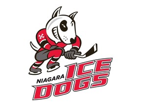 Two Niagara Icedogs have been kicked out of the Ontario Hockey League and the team's general manager has received a two-year suspension for violating league policies, the OHL announced Thursday. The Niagara Icedogs logo is seen in this undated handout.